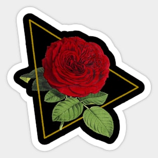 Golden Rose Sticker